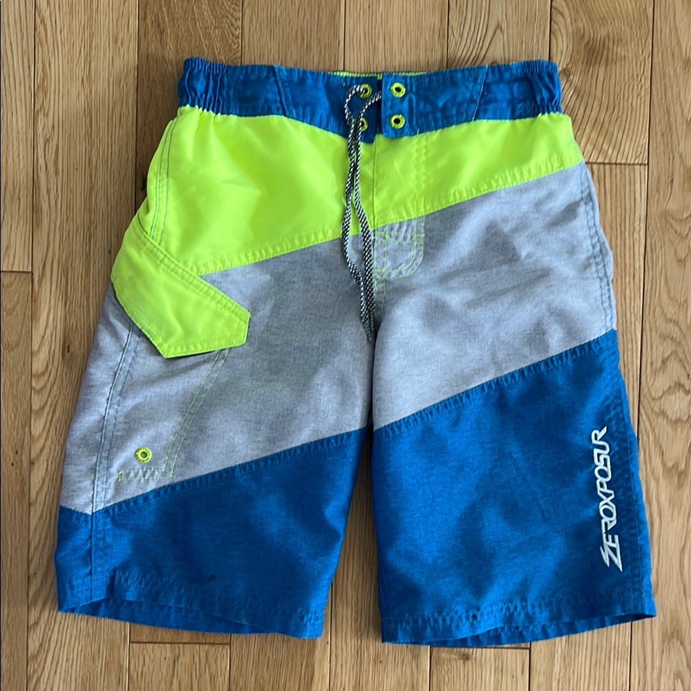 Zexxposur Boys' Colorblock Swim Shorts, Used, Sz S(8), see pics